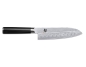Preview: KAI - Shun Classic Damast Santoku-Messer mit Kullenschliff (18 cm)